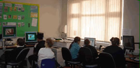 Base 4 busy working in the ICT Suite